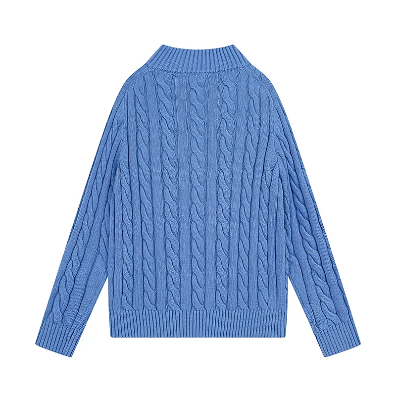 Style No. 2502 P240 Polo Ralph Lauren SS22 solid color casual micro-label embroidered half-zip sweater Color: cream blue gray card color Size: S (recommended within 120 catties) m (recommended within 140 catties) L (recommended within 160 catties) xL (recommended within 180 catties)